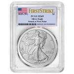 2025 $1 American Silver Eagle PCGS MS69 Flag