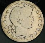 1909 O Barber Quarter 25C Liberty Head Silver