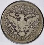 1901-P Barber Silver Quarter 25C - Rare Find