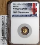 2024 UK Britannia 1/40 oz Gold Coin