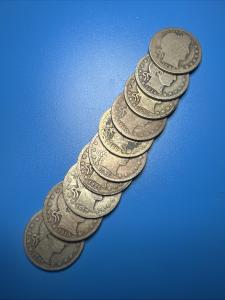 10 Barber Silver Quarters - $2.50 Face Value