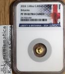 2024 UK Britannia 1/40 oz Gold Coin