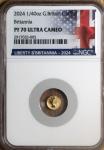 2024 UK Britannia 1/40 oz Gold Coin