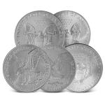 5-Pack American Silver Eagle Coins - 1 oz Each
