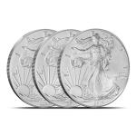 5-Pack American Silver Eagle Coins - 1 oz Each