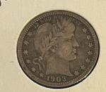 1903 Barber Quarter - Better Date, Strong F/VF