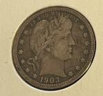 1903 Barber Quarter - Better Date, Strong F/VF