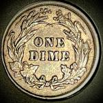 1898 Barber Silver Dime with Great Detail