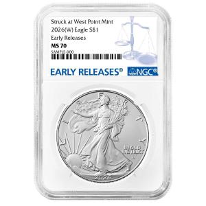 2026 (W) $1 American Silver Eagle NGC MS70