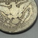 1914 D Barber Quarter 25C Silver Coin