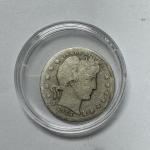 1914 D Barber Quarter 25C Silver Coin