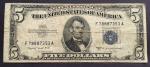 1953 $5 Blue Seal Silver Certificate Rare Note