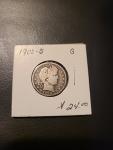 1900-O Barber Quarter 90% Silver Coin