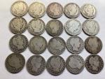 20 Barber 90% Silver Half Dollars Roll