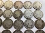 20 Barber 90% Silver Half Dollars Roll