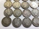 20 Barber 90% Silver Half Dollars Roll