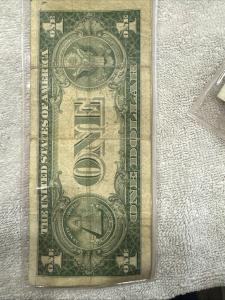 1935 B One Dollar Silver Certificate Blue Seal