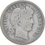 1914-D Barber Dime 90% Silver Coin