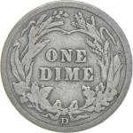 1914-D Barber Dime 90% Silver Coin