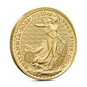 2026 1/10 oz British Britannia Gold Coin