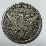 1914 D Barber Quarter 90% Silver Liberty Head