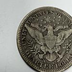 1914 D Barber Quarter 90% Silver Liberty Head