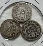 JEM's Antique Silver Barber Dime - Average Circulation