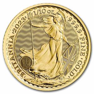 2023 Gold Britannia 1/10 oz Coin - King Charles III