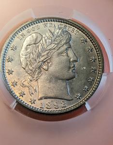 1892 Barber 25c Quarter - Sharp Strike Toned