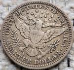 1915 Barber Quarter 25 Cents Coin