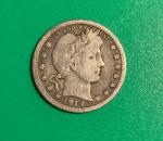 Four Barber Head Quarter Coins Set