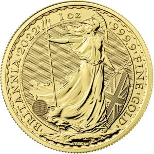 2022 1 oz British Gold Britannia Coin