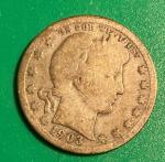 Four Barber Head Quarter Coins Set