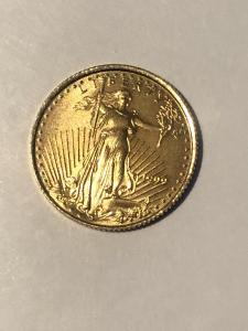 1999 $5 Gold Eagle Coin 1/10oz Pure