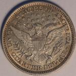 1892 P Barber Quarter - First Year of Issue