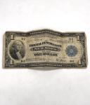 1916 New York Federal Bank Blue Seal $1 Note