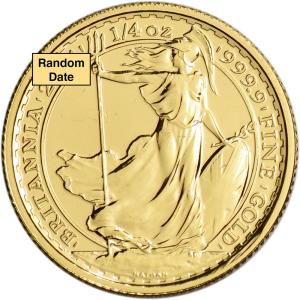 Gold Britannia £25 Coin - 1/4 oz