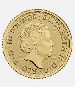 2022 1/10 oz British Gold Britannia Coin