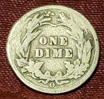 1905-O Barber Dime 90% Silver Coin