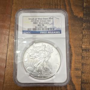 2012 American Eagle Silver Coin NGC MS70
