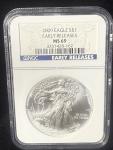 American Silver Eagles 2004 & 2009 MS69 Pair