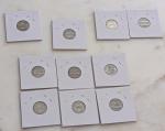 Lot of 10 Barber Dimes 1897-1907 Mixed Dates
