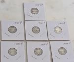 Lot of 10 Barber Dimes 1897-1907 Mixed Dates