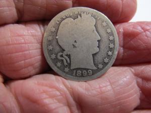 1899-O Barber Silver Quarter - Great Collectible Piece