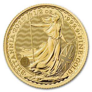 2025 Gold Britannia 1/2 oz Coin