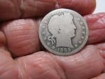 1899-O Barber Silver Quarter - Great Collectible Piece