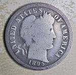 1895 Barber Dime Silver 10c Key Date