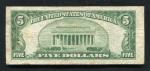 1934-C $5 Star Blue Seal Silver Certificate Note
