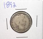 1892 Barber Quarter - Great Collector’s Find