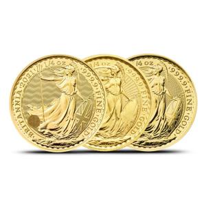 1/4 oz Gold Britannia Coin from Royal Mint